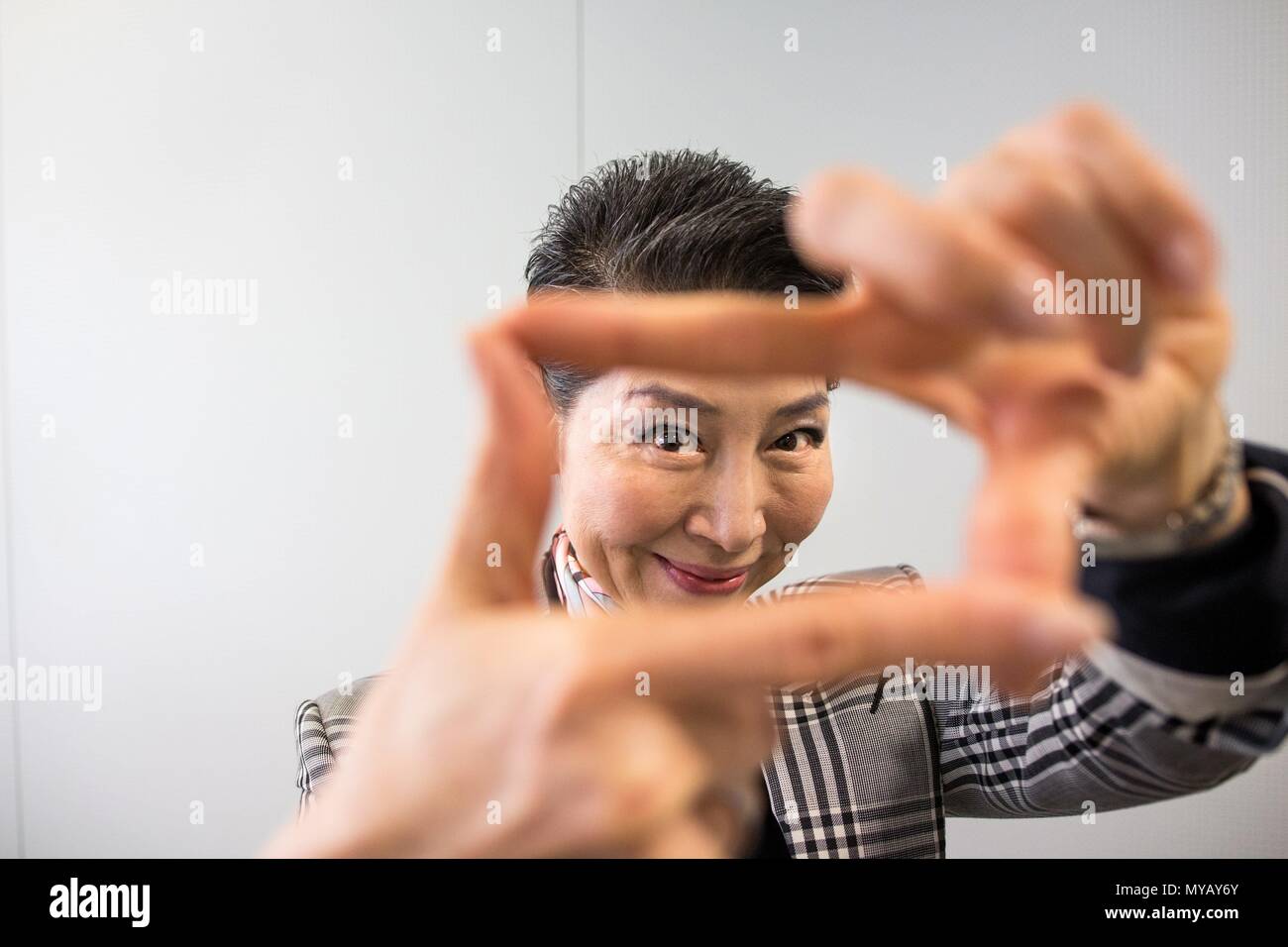 Kim Sung-Joo, Vorsitzende und Chief Visionary Officer von MCM-Holding AG, am St. Gallen Symposium 2018, Universität St. Gallen, 3. Mai 2018. | Verwendung weltweit Stockfoto