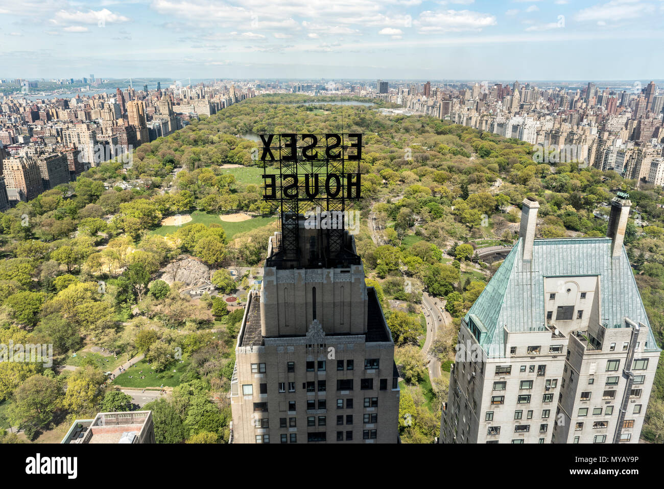 "Stadtbild des Central Park in New York City, USA' Stockfoto