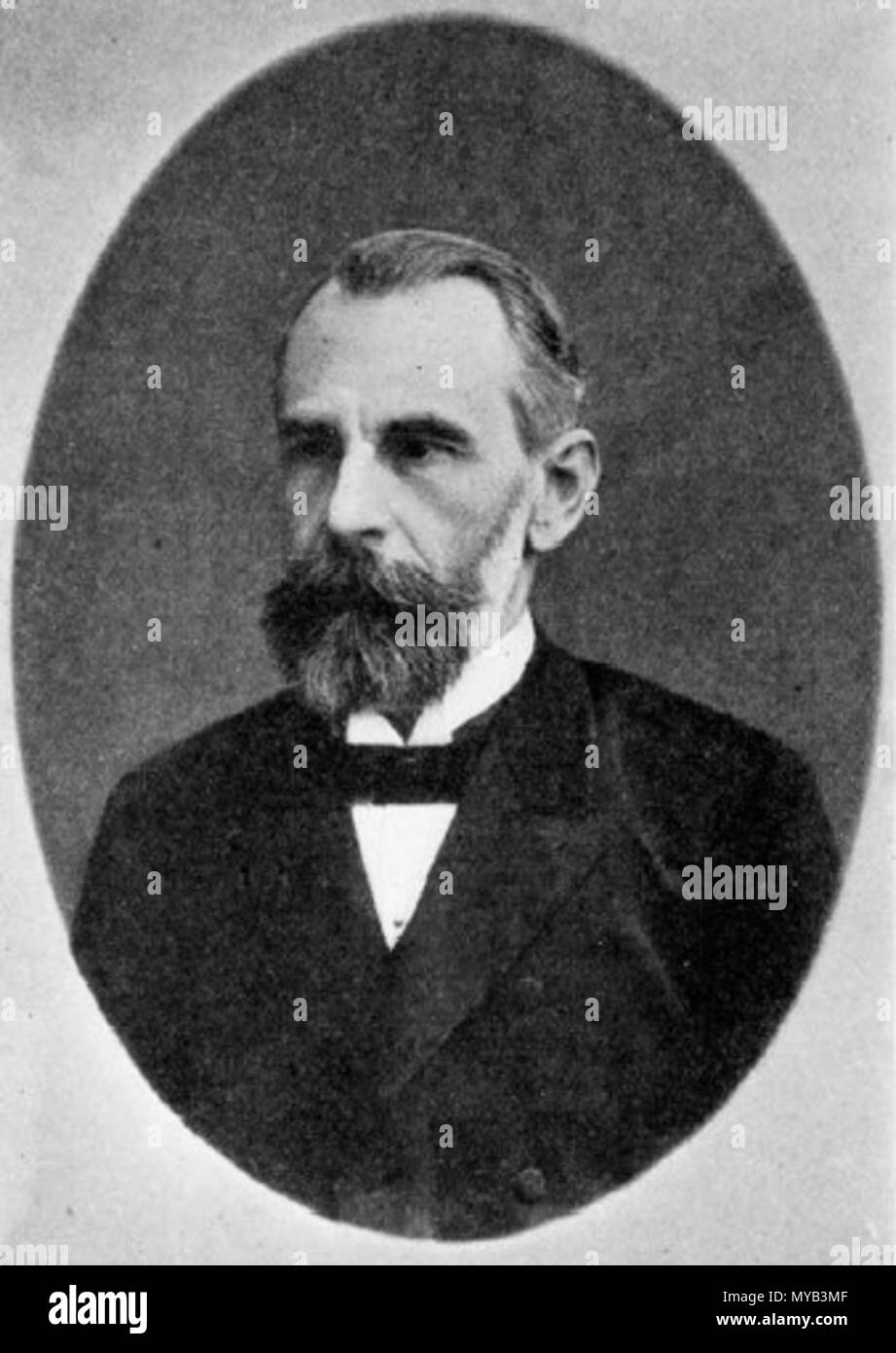 . Scan des Bildes der deutschen Wissenschaftler Friedrich Konrad Beilstein (der 1906 starb). ca. 1890. Richter, Friedrich 69, Friedrich Konrad Beilstein Stockfoto