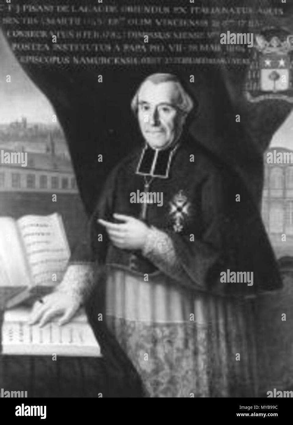 . Charles François Joseph de Pisani de La Gaude (1743-1826) - bisschop van Namen (1804-1826) - Namur - Provinz Namur - 4900. Vor 1826. Unbekannt 92 C.F.J. de Pisani de La Gaude - Namur Stockfoto