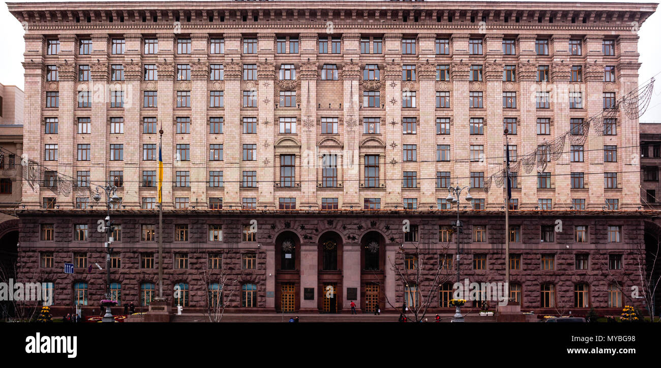 Kyivrada, der Kiewer Stadtrat Gebäude, Ukraine Stockfoto