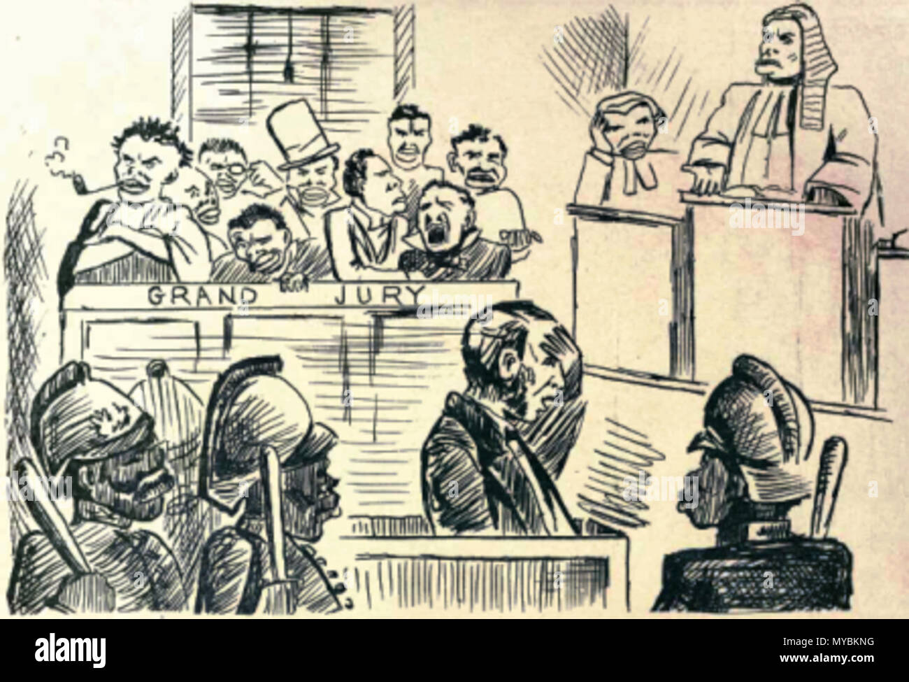 . Englisch: Cartoon Angriff auf die multi-ethnischen Kap qualifizierte Franchise. 1880. Encaptioned' Was wir kommen!". Abbildung des offenkundigen Rassismus, die zunehmend die liberale nicht bedroht war - Rassismus des politischen Systems des Kaps. 22 August 2013, 16:25:10. WH Schroder. In den 1880ern. 100 Cartoon gegen das Kap multirassischen Franchise - 1880 - WH Schroeder Stockfoto