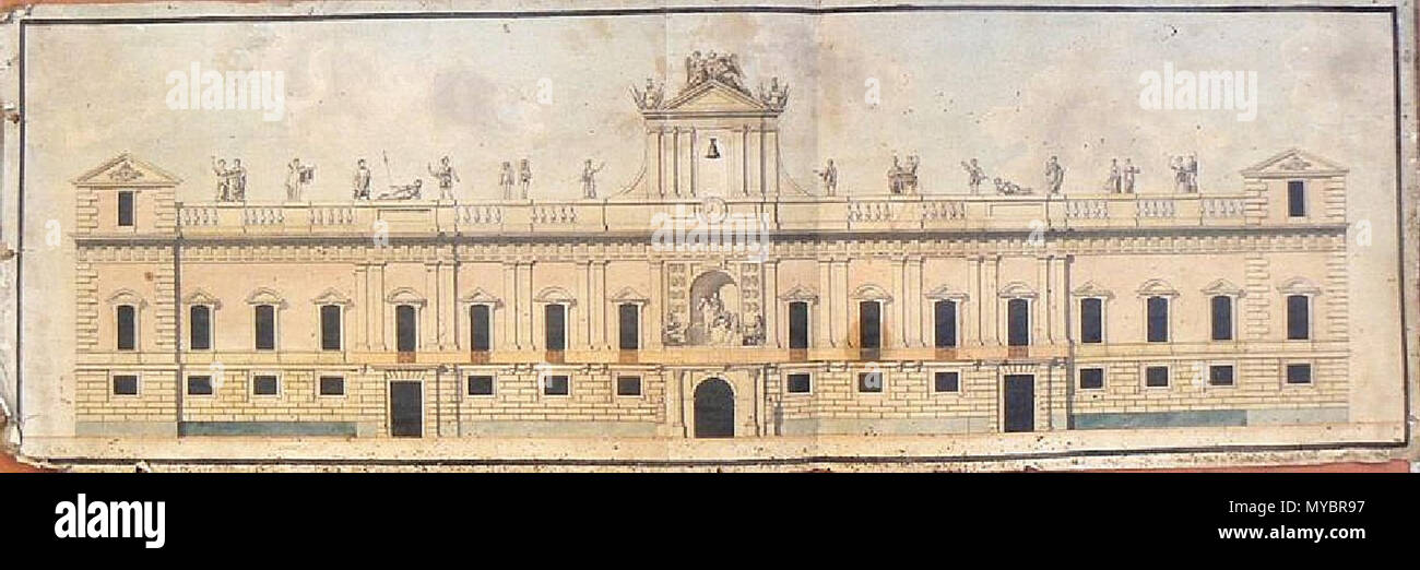 . Français: Projet non réalisé de Jean-Pierre Vestier pour la Façade du Capitole de Toulouse au 17ème siècle. 5 März 2014, 11:09:35. Jean-Pierre Vestier 96 Capitole-Rivalz - Grand Stockfoto