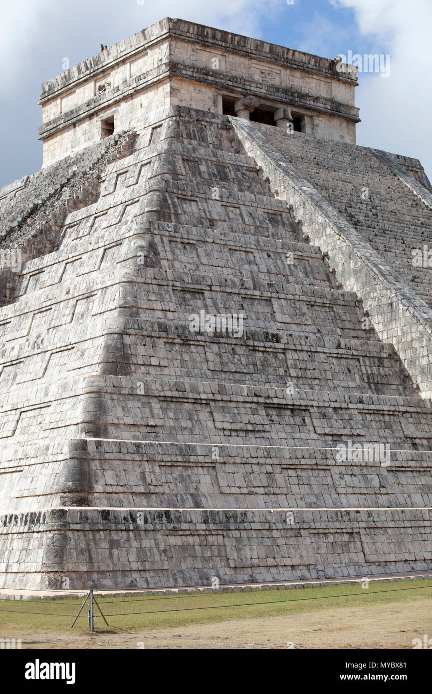 CHICHEN ITZA/MEXIKO - 28. JANUAR 2018: Bilder Chichen Itza archaeological site genommen Stockfoto