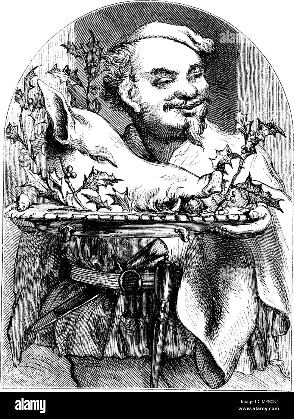 . Weihnachten in der Christenheit, die in den Kopf des Ebers. Januar 1873. Verschiedene 111 Weihnachten ganzen Christenheit - Die im Kopf des Boar Stockfoto