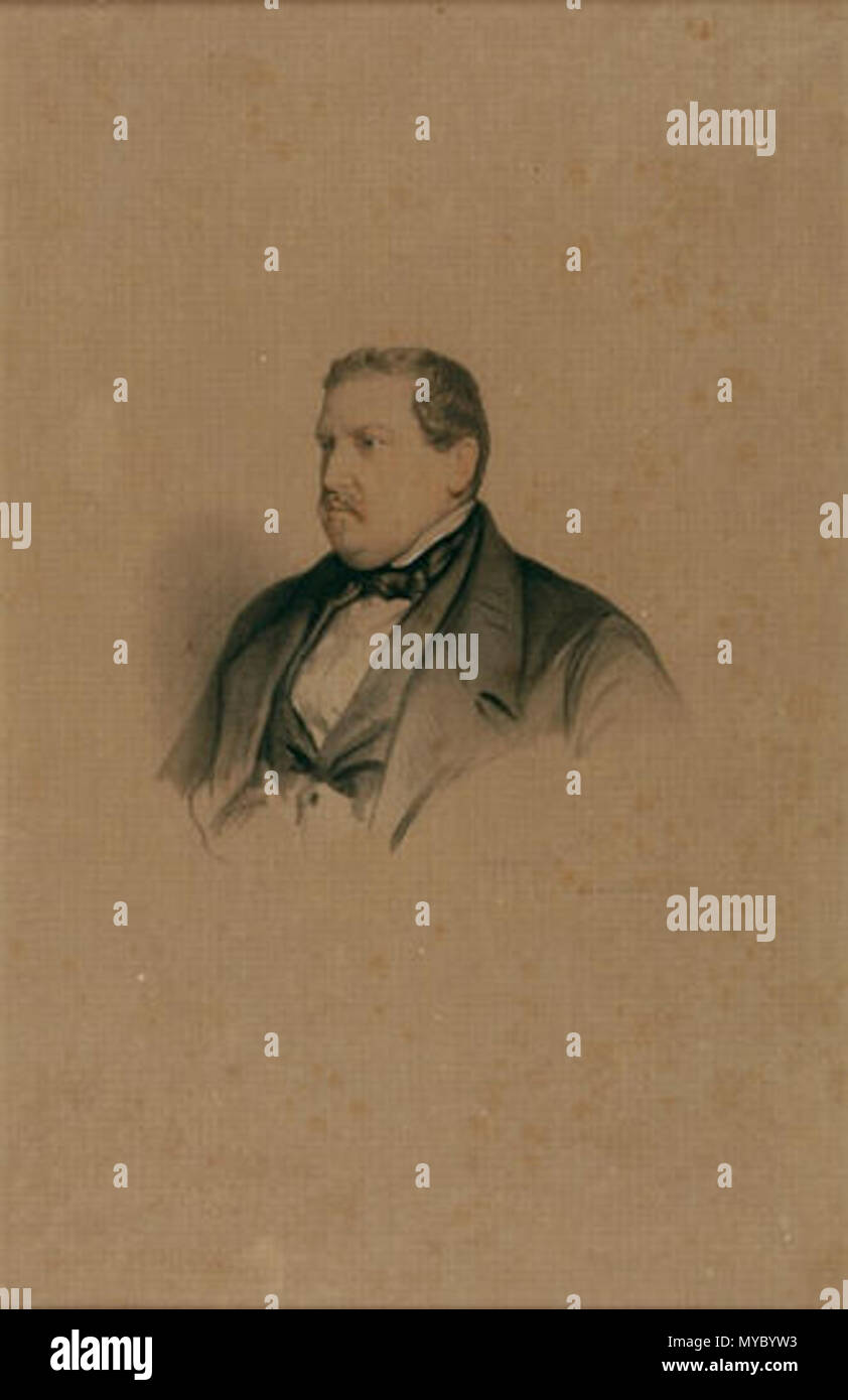 . Français: Portrait du Comte Alphonse de Feltre. 1839 114 Delaroche - Portrait du Comte Alphonse de Feltre 1. Stockfoto