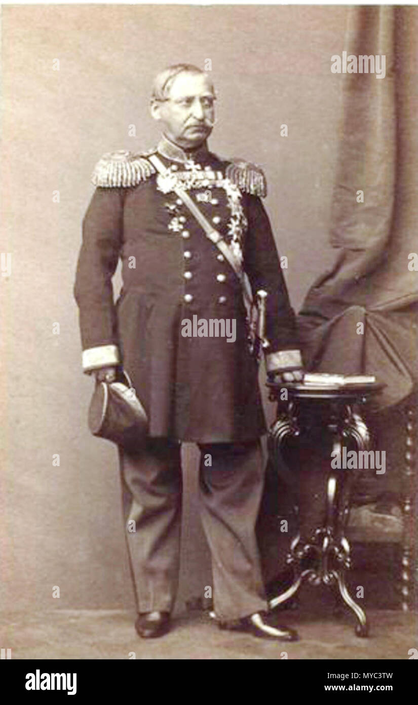 . Kniaz" D.O. Bebutov, Allgemein - Leitenant. 1865. Albom fotograficheskikh portretov avgustieishikh Osob ich Schlafplätze, izviestnykh v Rossii. 130 D.O. Bebutov (A) Stockfoto