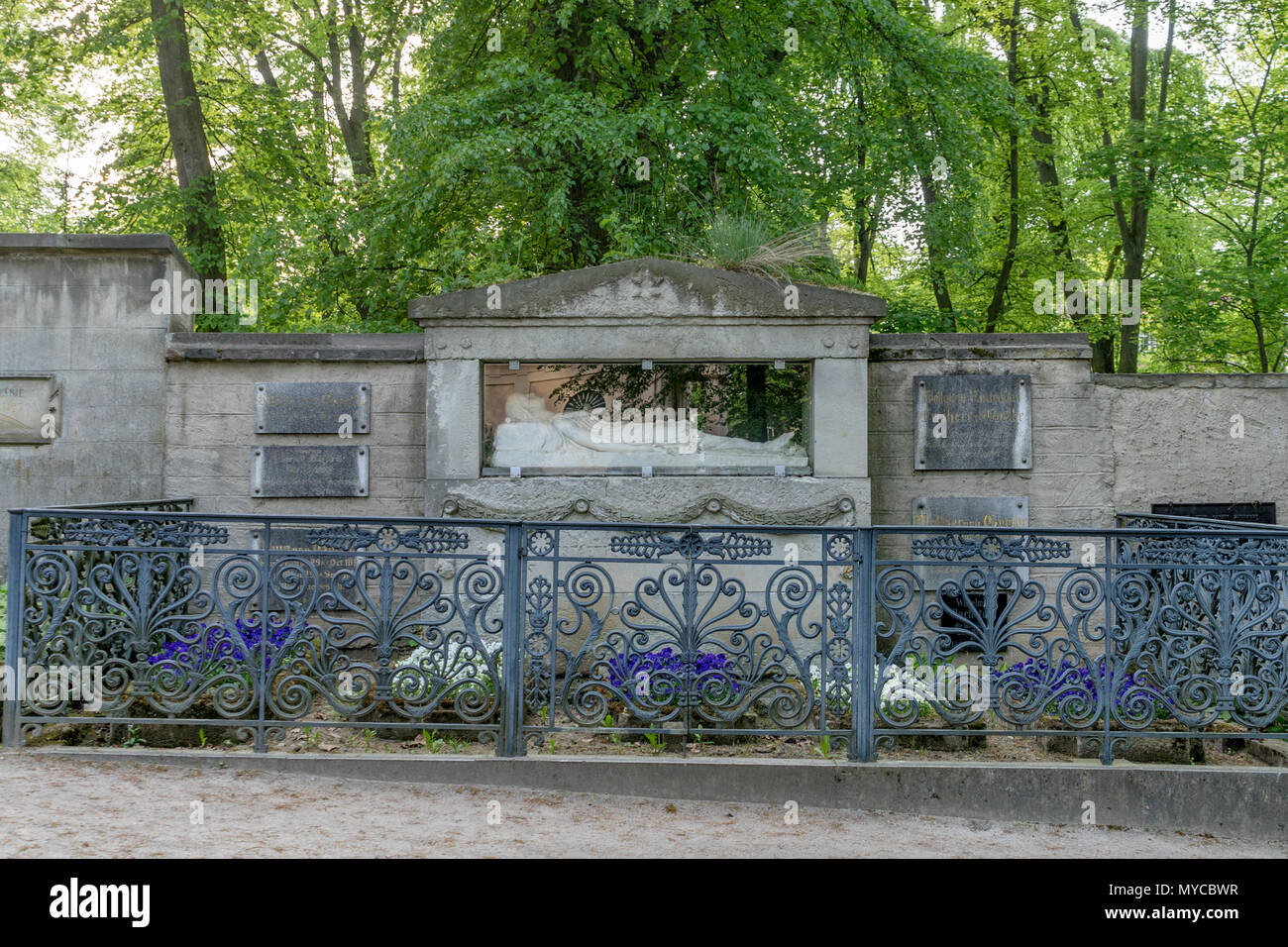 Grabmal der Familie Goethe in Weimar. Stockfoto