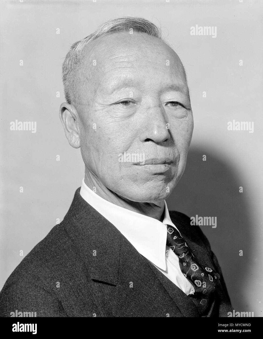 Syngman Rhee Syngman Rhee (1875 - 1965) Der südkoreanische Politiker, das erste und das letzte Staatsoberhaupt der provisorischen Regierung der Republik Korea, und Präsident von Südkorea von 1948 bis 1960. Stockfoto