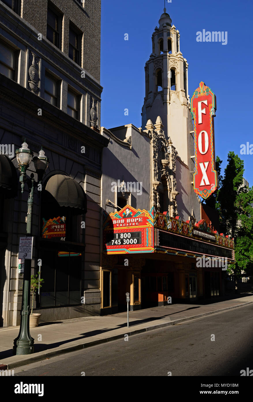 Fox Theater, Stockton, Kalifornien. Stockfoto