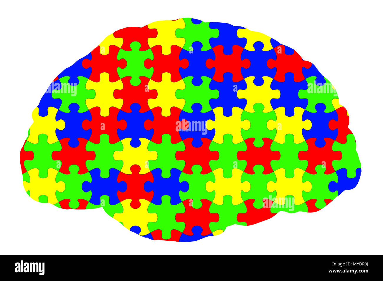 Autismus Spektrum Störungen, konzeptionelle Darstellung. Autismus-spektrum-Störungen werden mehrere Störungen der Entwicklung des Nervensystems, dass Defizite in der sozialen Kommunikation und Interaktion zu beschreiben und beschränkt oder sich wiederholende Verhaltensmuster oder Interessen. Stockfoto