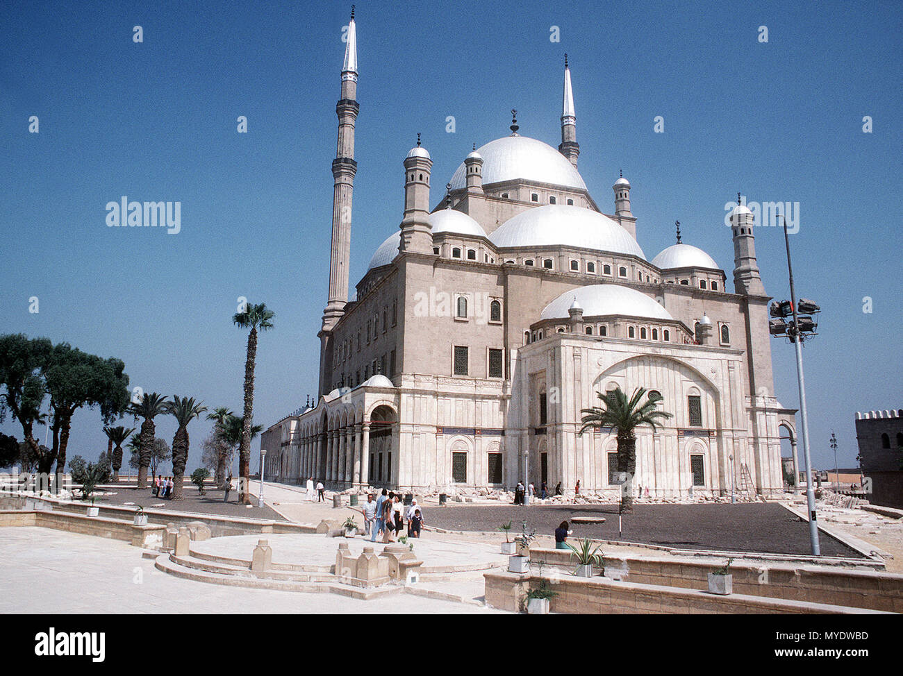 Die Moschee des Mohammed Ali auf der Zitadelle von Kairo Kairo 1848 AD in der Innenstadt von Kairo gebaut. Genaue Datum schossen Unbekannte (Metadaten, 1983), während die caption Unbekannt sagt) Stockfoto