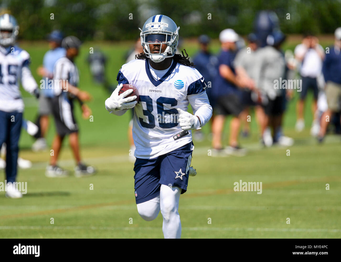 Jun 06, 2018: Dallas Cowboys zurück laufen Bo Scarbrough #36 Während organisiertes Team Aktivitäten am Stern in Frisco, TX Albert Pena/CSM Stockfoto