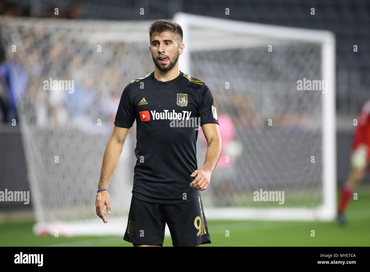 Los Angeles Fc Sturmer Diego Rossi 9 Hat Einen Schuss Von Colorado Rapids Torwart William Yarbrough 22 Wahrend Eines Mls Spiels Am Samstag Den 22 Mai 20 Blockiert Stockfotografie Alamy