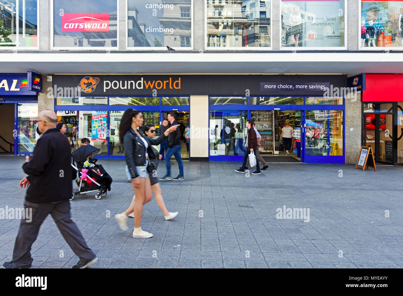 Church St, Liverpool, Großbritannien. 7. Juni 2018. Poundworld Store im Stadtzentrum von Liverpool. Es wird berichtet, dass Poundworld balanciert wird, seine Absicht bekannt zu geben Administratoren zu ernennen, die rund 5.300 Arbeitsplätze in Gefahr. Credit: Ken Biggs/Alamy Leben Nachrichten. Stockfoto