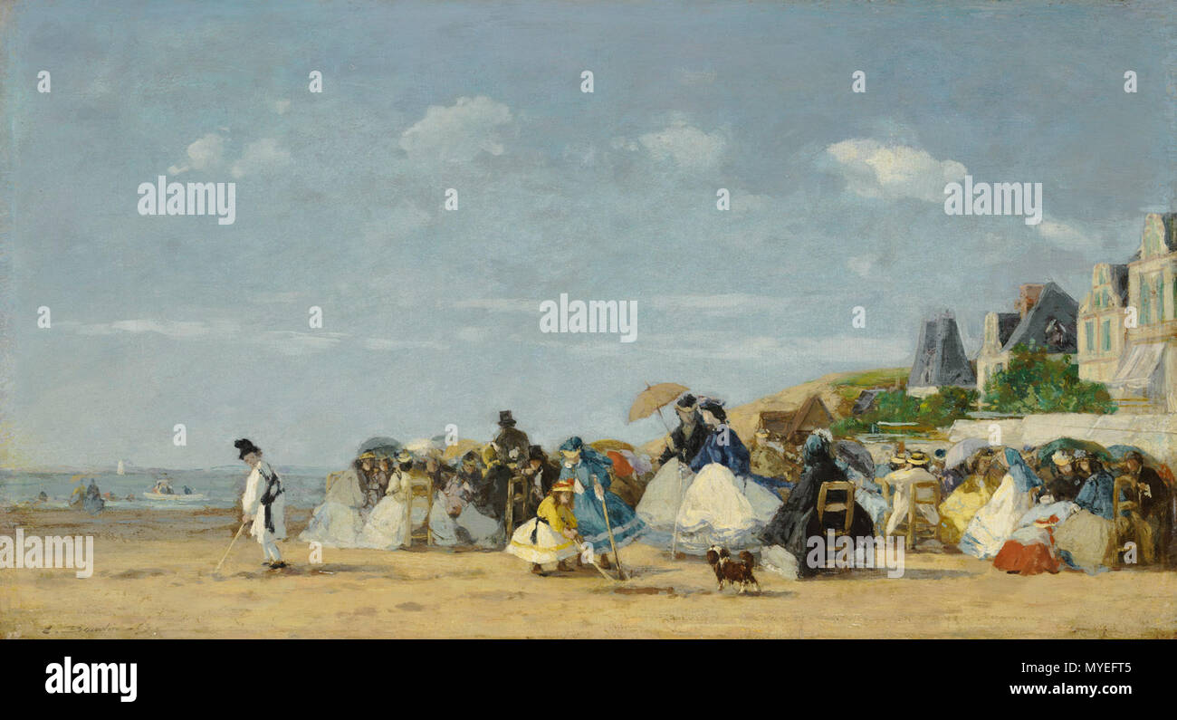 . Strand von Trouville. 1863 67 Strand von Trouville 1948.385 Stockfoto