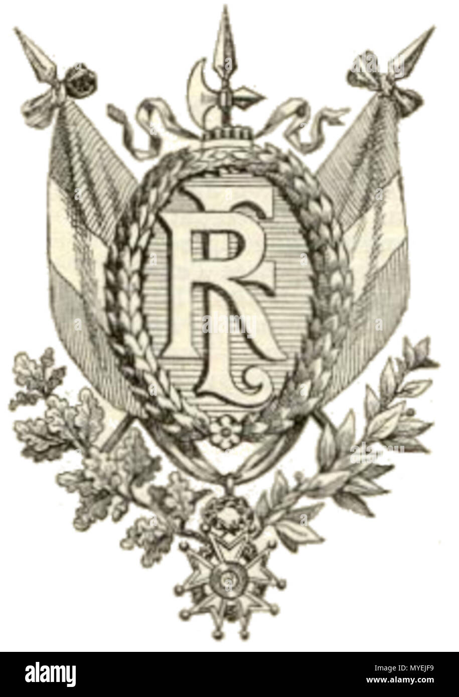 185 Francecoatofarms 1898 Stockfoto