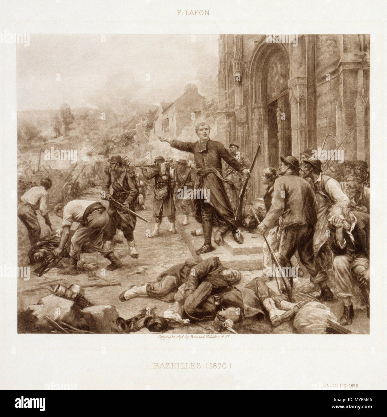188 François Lafon-Bazeilles (1870) Stockfoto