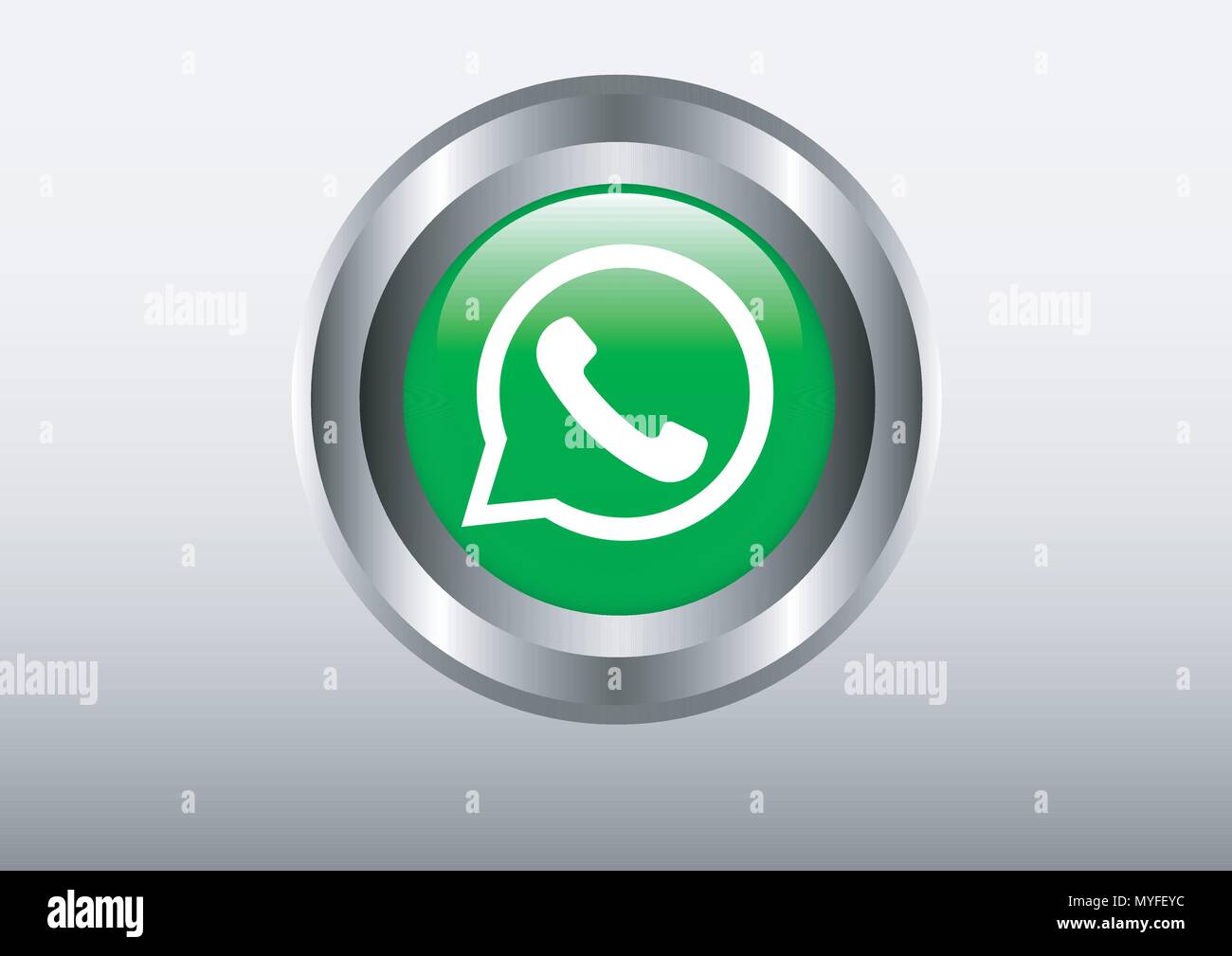 Vektor Design von whatsapp social media Symbol Stock Vektor