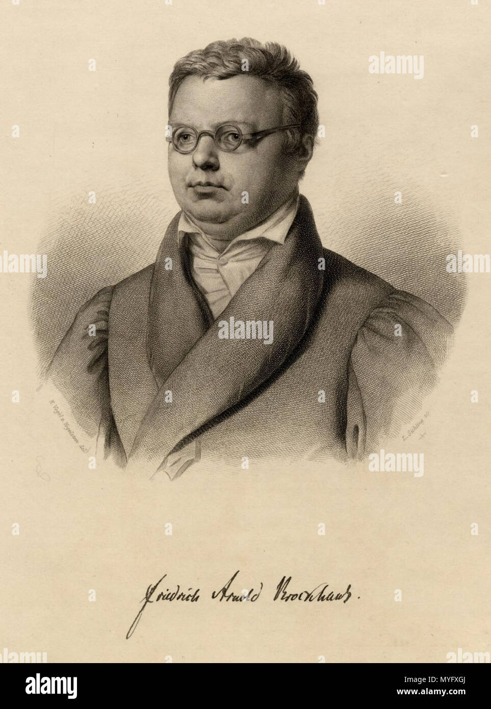 197 Friedrich Arnold Brockhaus durch Sichling Stockfoto