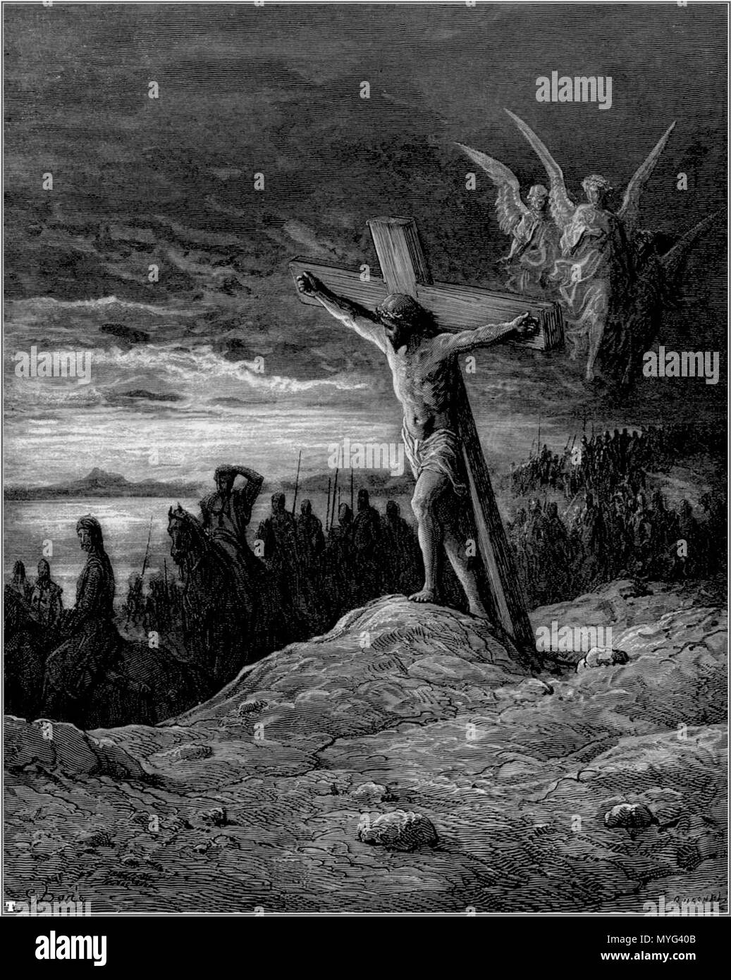 224 Gustave Dore Kreuzzüge Wunder Stockfoto