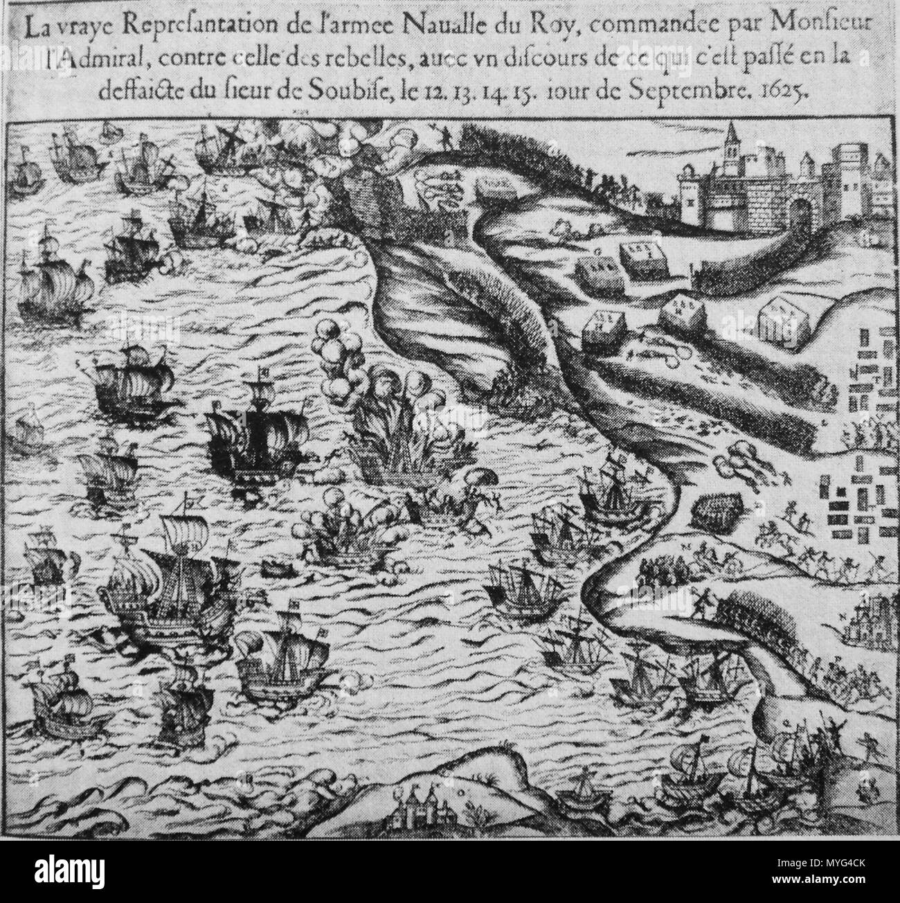 . Englisch: Soubise 12 15 Juin 1625. 17. Jahrhundert. Anonym 17. Jahrhundert 496 Soubise 12 15 Juin 1625 Stockfoto