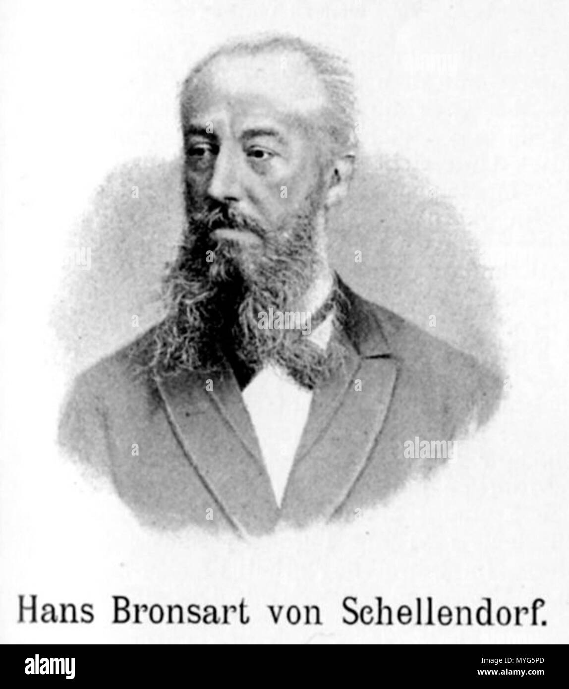 . Englisch: deutsche Pianist und Komponist Hans Bronsart von Schellendorff (1830-1913). Vor 1893. Unbekannt 229 Hans Bronsart von Schellendorff Stockfoto