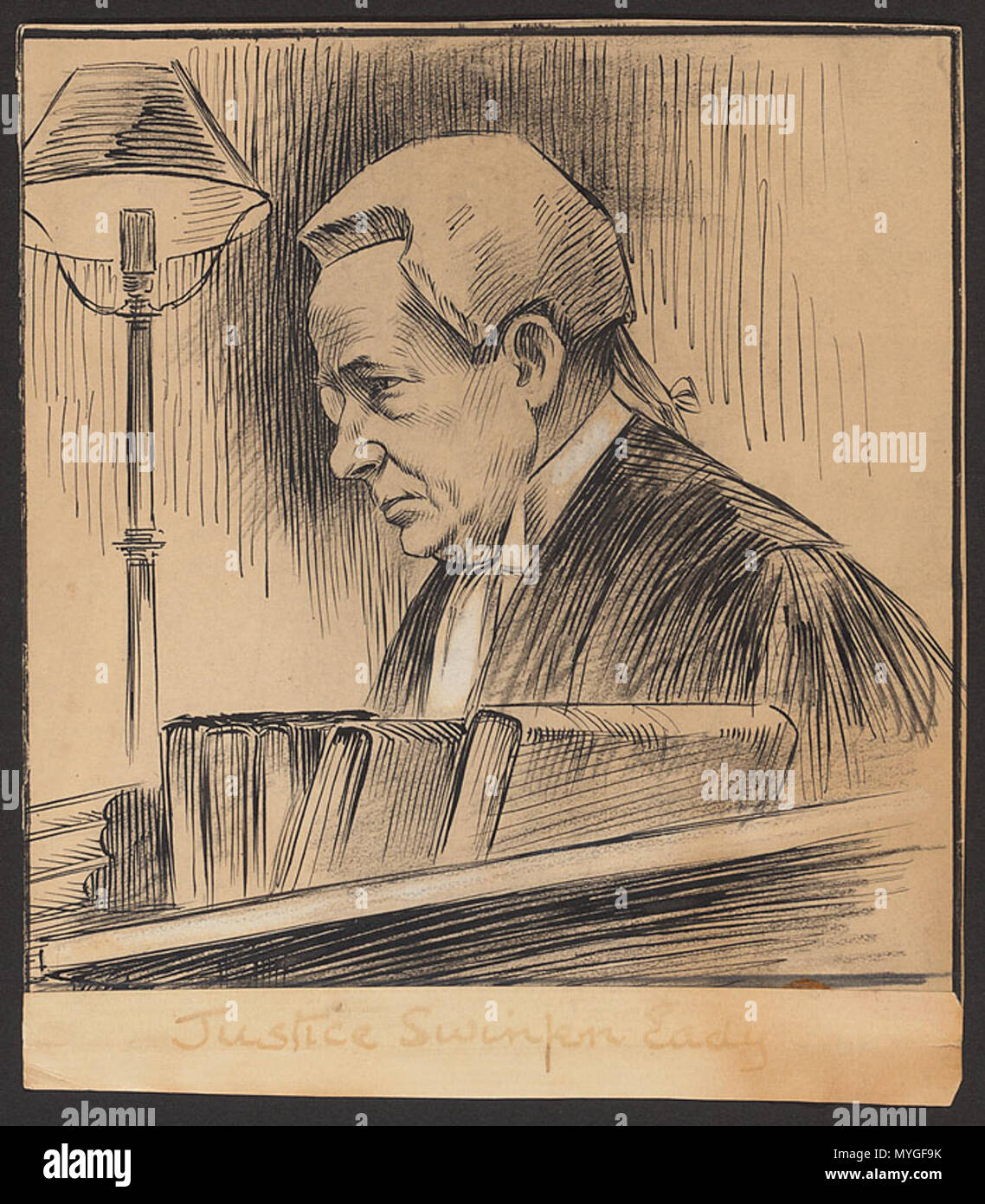 . Charles Swinfen Swinfen Eady, 1. Baron (1851-1919). Zeitgenössisches Porträt. William Hartley 12 1 stLordSwinfen Stockfoto