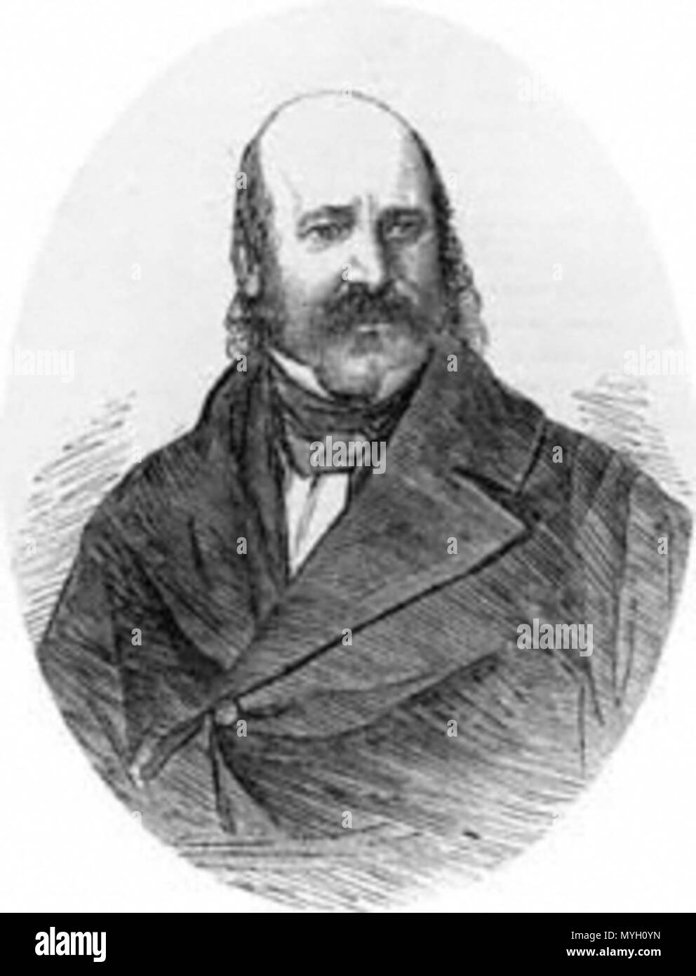 . Englisch: James Wyld der Jüngere (1812-1887), mapmaker, liberale MP für Bodmin und Eigentümer der großen Kugel, Leicester Square. 1857. Unbekannte Stecher. Skizze von John Mayall Jabez Edwin 267 Jameswyld Stockfoto