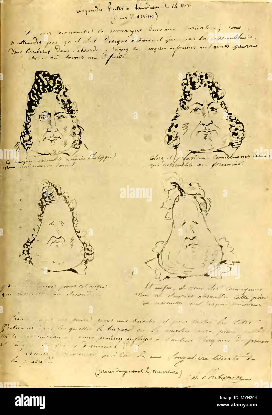 . Français: Histoire socialiste sous la Direction de Jean Jaurès 1908, Band 8, Le règne de Louis-Philippe, Abbildung auf Seite 525. 1908. Jean Jaurès (sous la Direction de) 270 Jaures-Histoire Socialiste-VIII-P 525 Stockfoto