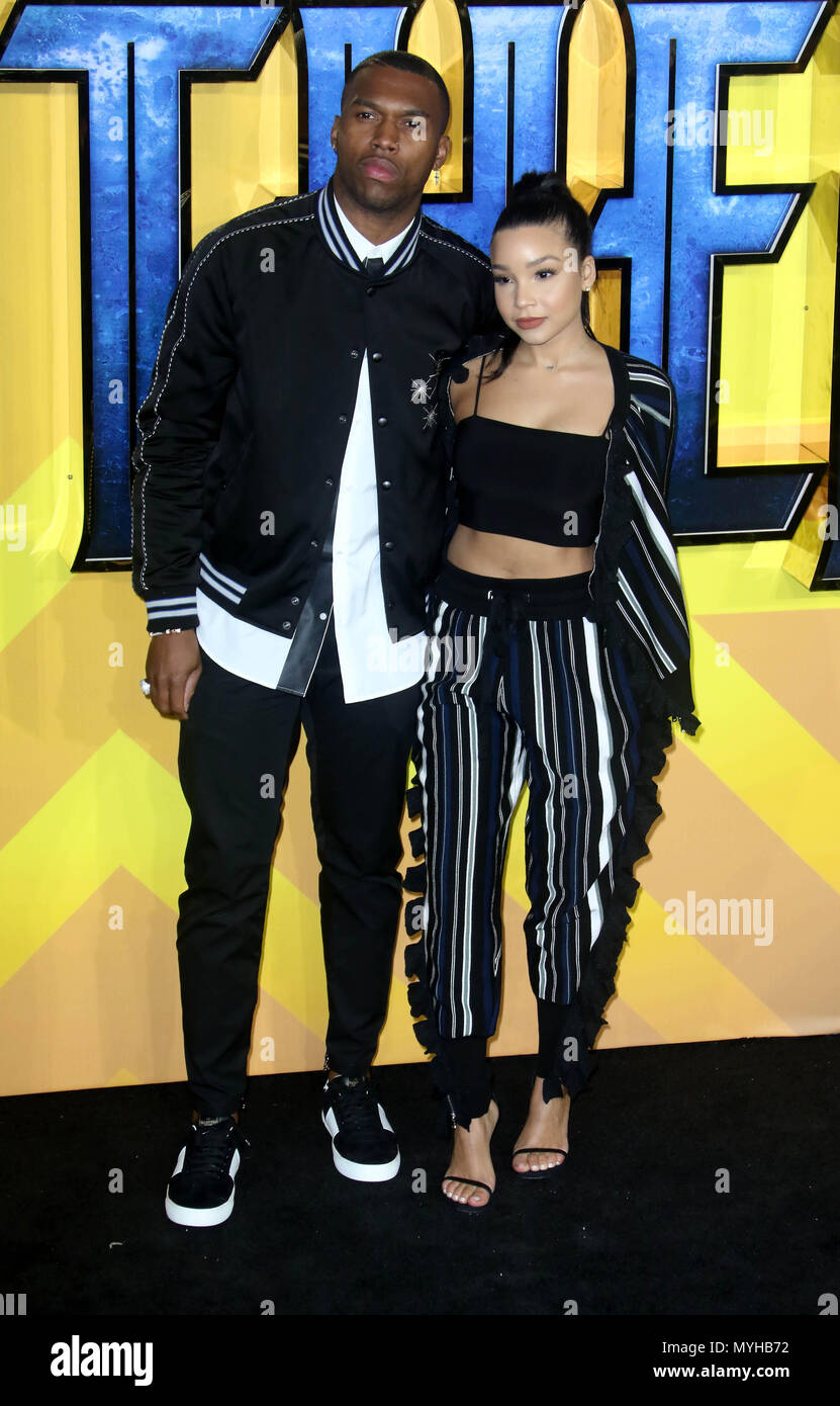 Feb 08, 2018 - Daniel Sturridge Teilnahme an 'Black Panther' Europäische Premiere im Hammersmith Apollo in London, England, Großbritannien Stockfoto