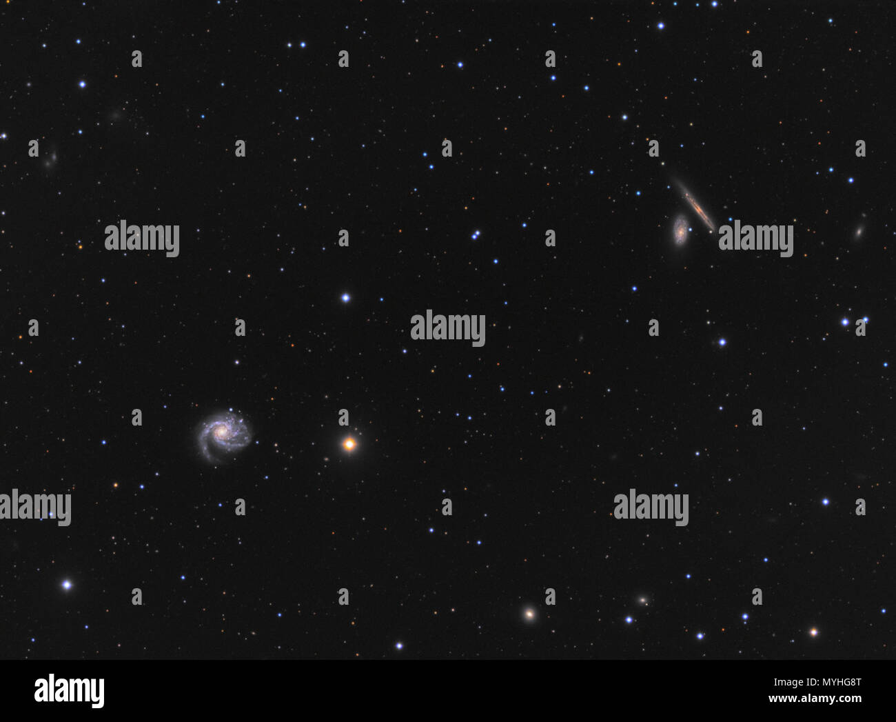 Galaxie M99 (Messier 99) im Sternbild Coma Berenicus Stockfoto