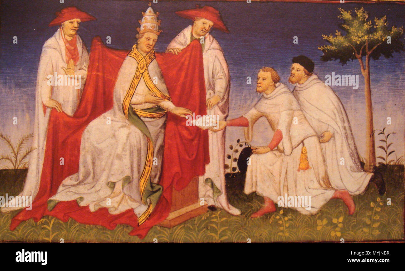 391 NoccoloAndMaffeoPoloWithGregoryX Stockfoto