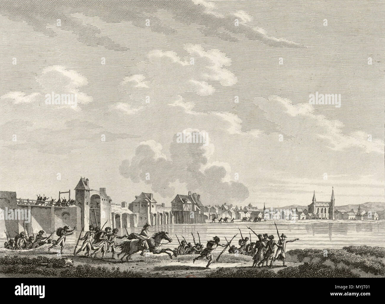 308 La déroute de Pacy-sur-Eure le 13 juillet 1793 Stockfoto