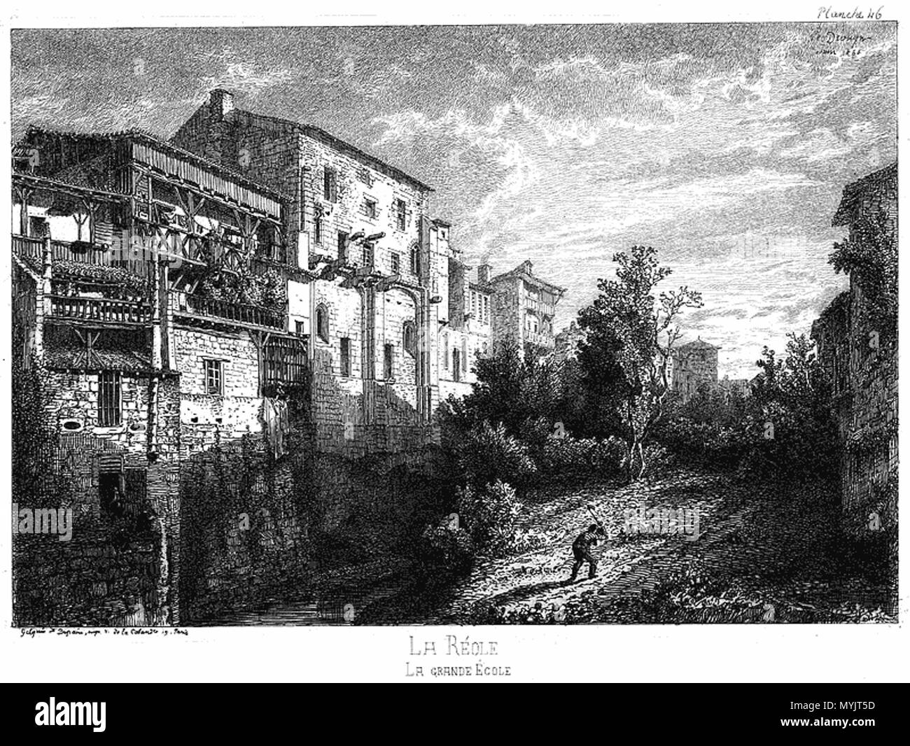 309 La Réole Grande école -1861-0732 Stockfoto