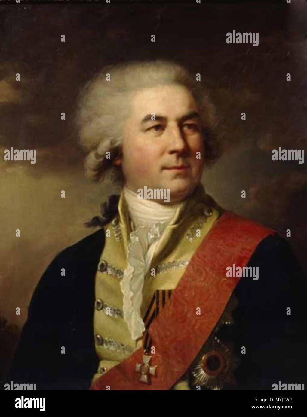 . Italiano: Giovanni Battista Lampi (1751 - 1830): pëtr Vasil'evič Zavadovskij (1739-1812), 1792/93, Olio su tela, San Pietroburgo, Accademia dele Belle Arti. 22. September 2016. Unbekannt 312 Lampi Petr Zavadovskij Stockfoto