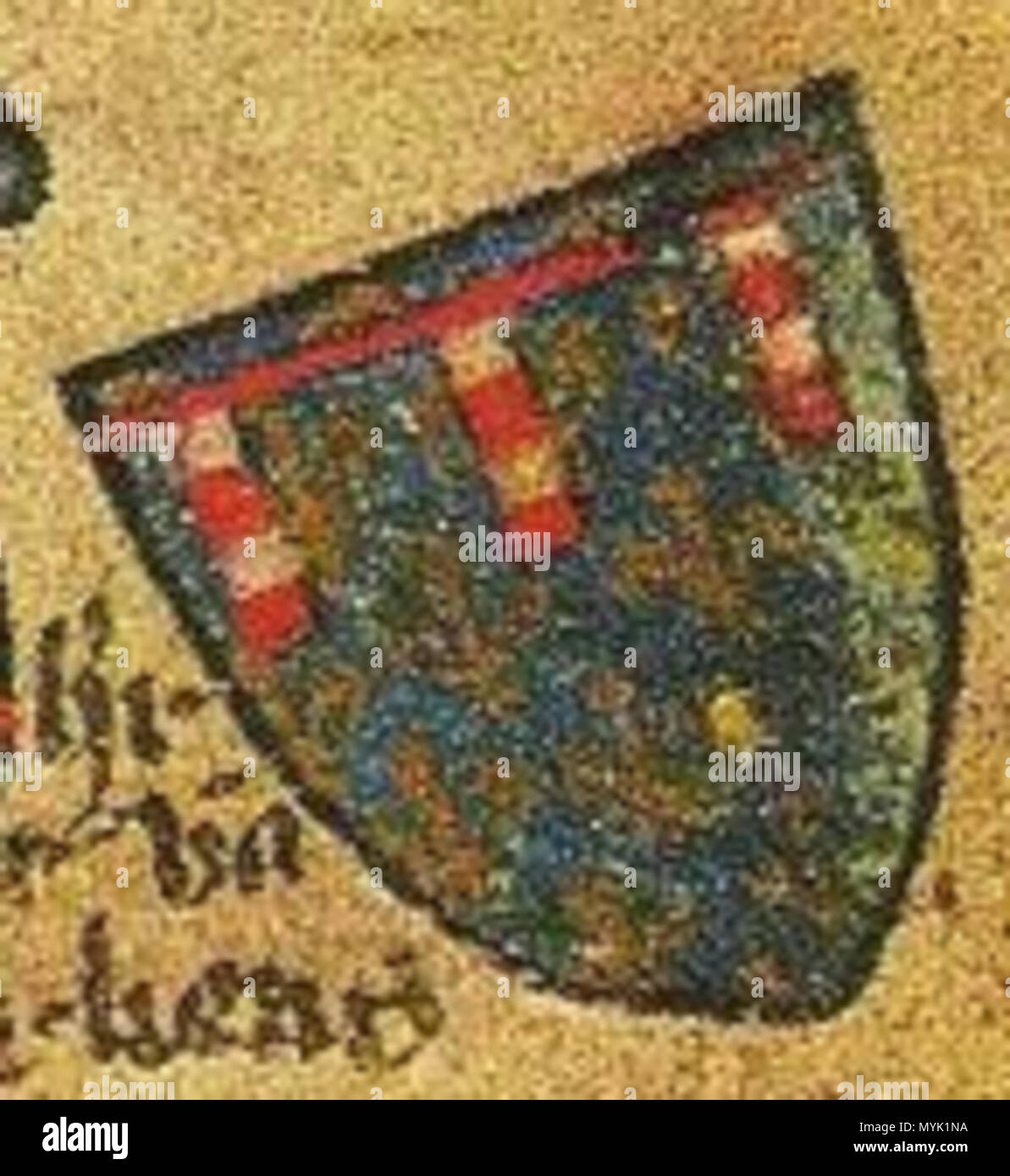 329 Ludwig II. d'Évreux Stockfoto