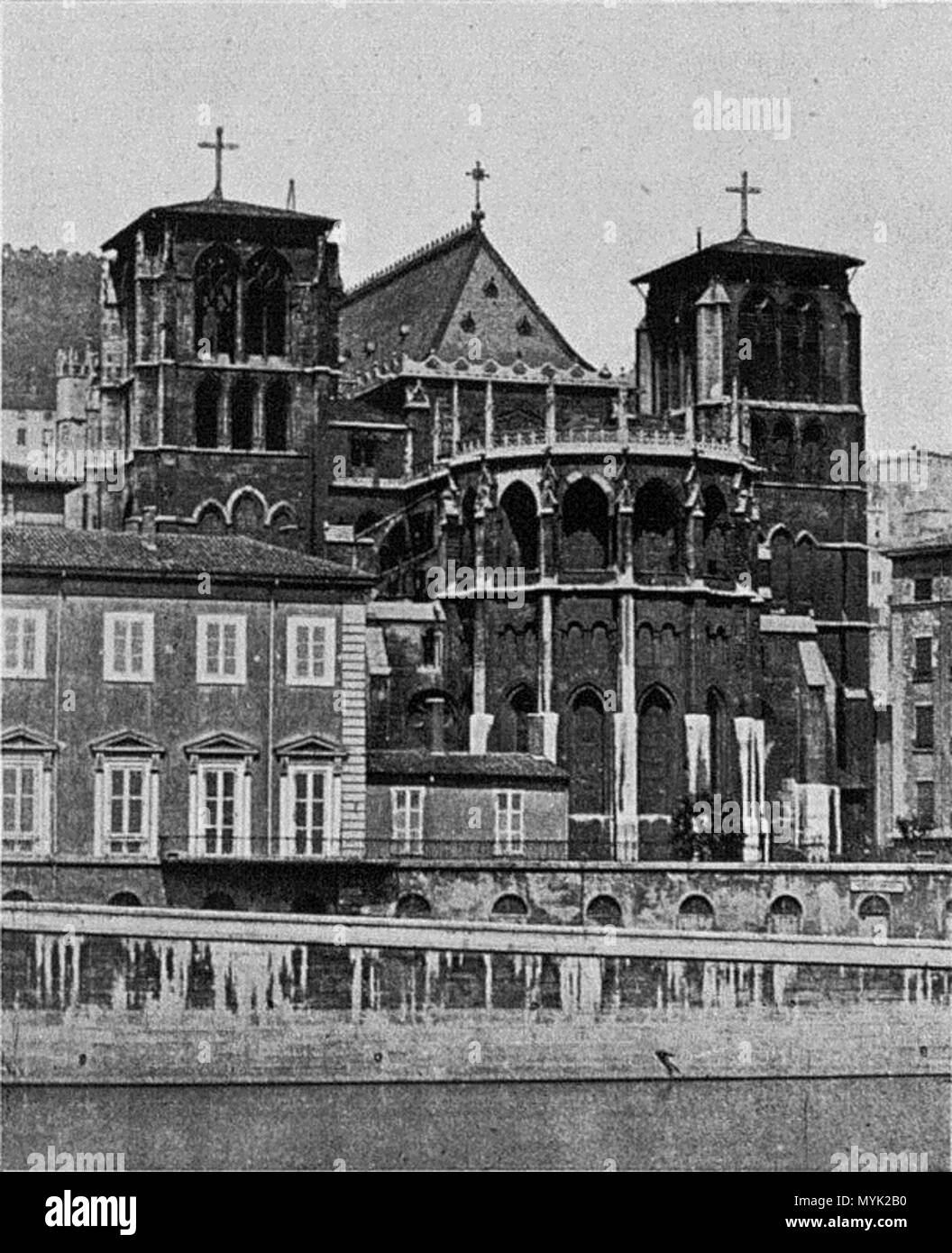 331 Lucien Bégule - La Cathédrale de Lyon - 015 Stockfoto