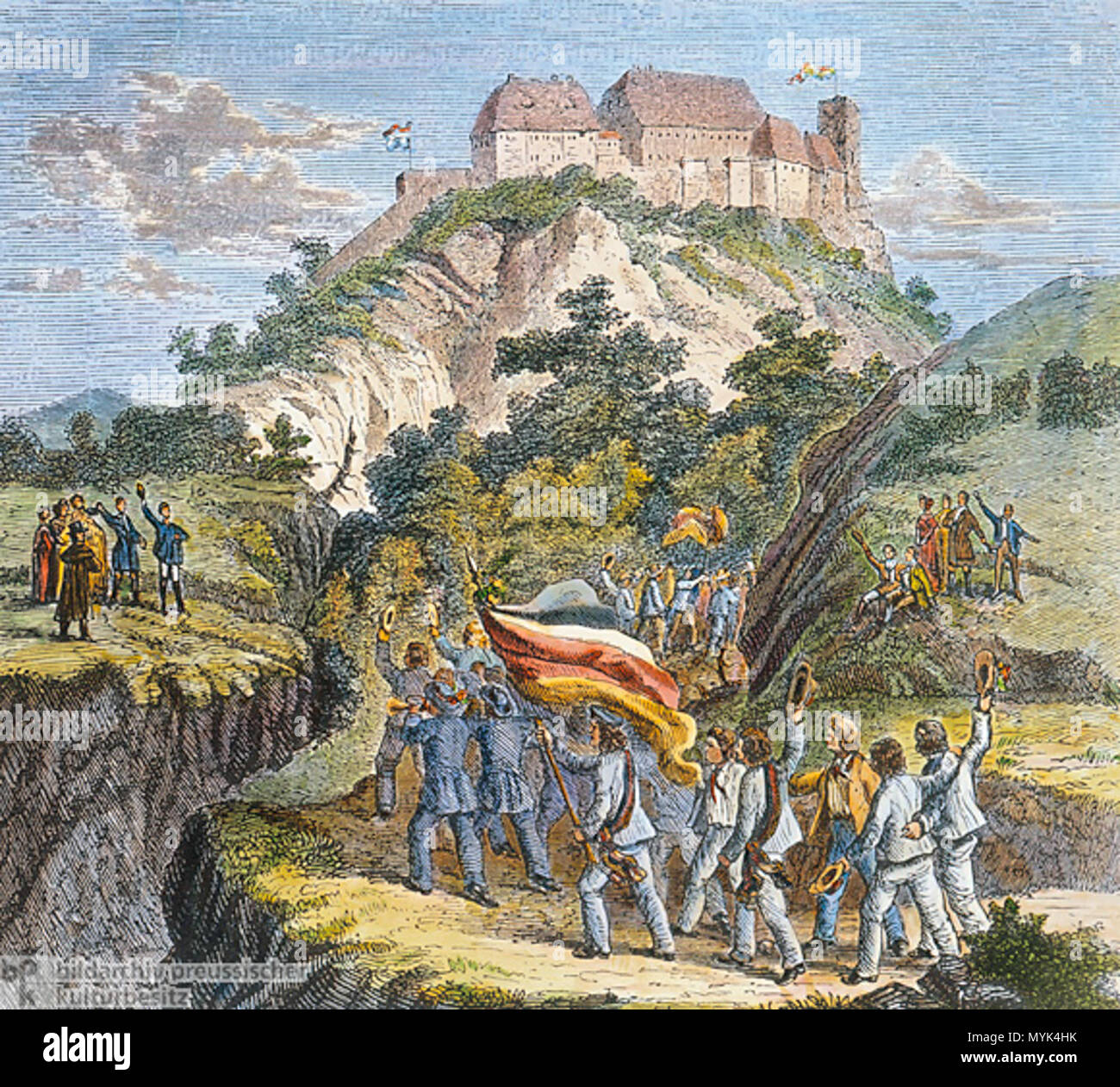 Die bpk 8.548 558 Wartburg Demonstration 1817 Stockfoto