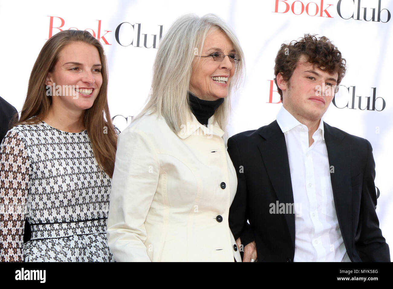 "Book Club "La Premiere im Village Theatre am 6. Mai 2018 in Westwood, CA bietet: Dexter Keaton, Diane Keaton, Herzog Keaton Wo: Westwood, Kalifornien, Vereinigte Staaten, wenn: 07. Mai 2018 Credit: Nicky Nelson/WENN.com Stockfoto