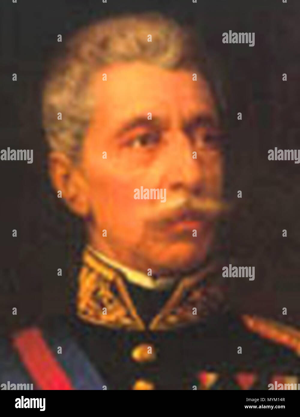 . Jorge Santiago Aldunate Toro (Chile). Mitte XIX Jahrhundert. Unbekannt 285 JSAldunate Stockfoto