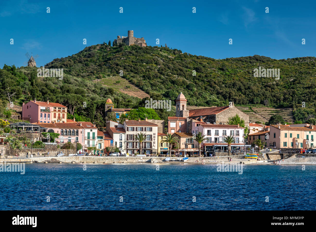 Collioure, Pyrénées-orientales, Frankreich Stockfoto