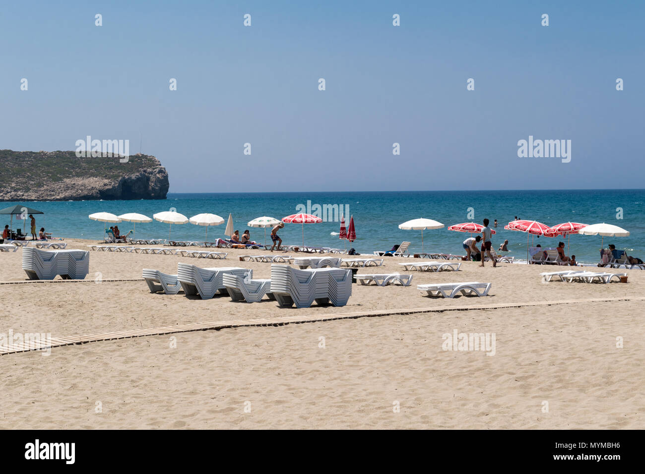 Strand von Patara, Kas, Antalya, Türkei, Naher Osten Stockfoto