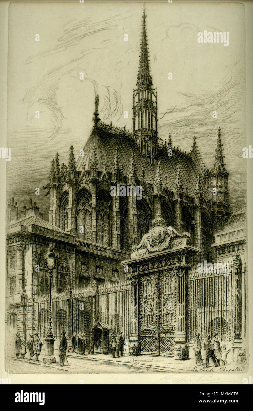 . Français: Paris, La Sainte-Chapelle - Tiefdruck de Charles Pinet (19,5 x 28 cm). 14 Dezember 2013, 12:11:43. Charles Pinet (1867 - 1932) Alternative Namen Charles F. Pinet Beschreibung Französische Maler Geburtsdatum / Tod 22. Januar 1867, am 10. August 1932 Ort der Geburt / Todes Paris, Frankreich Paris, Frankreich Arbeitsort Niederlande (1900 - 1925), Haarlem (1900 - 1925) Kontrolle: Q 2960017 VIAF: 220256210 SUDOC: 111639557 RKD: 95906 408 Paris - La Sainte-Chapelle Stockfoto