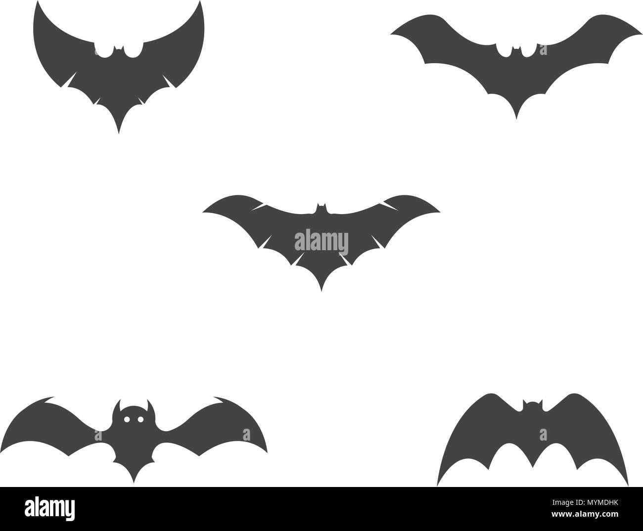 Bat Vektor icon logo Vorlage illustration Design Stock Vektor