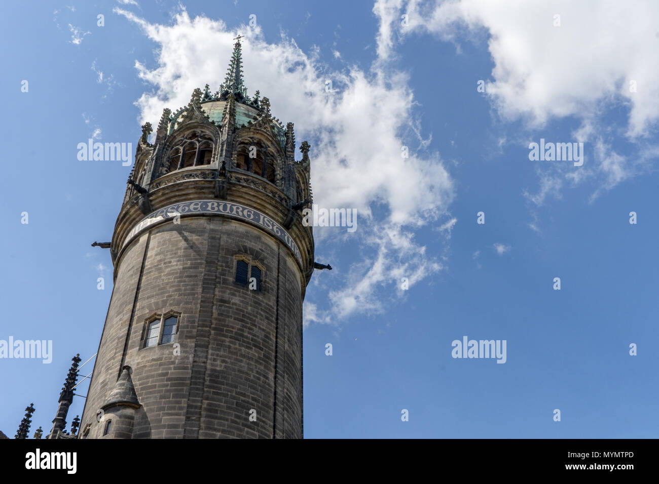 Schlosskirche in der Lutherstadt Wittenberg Stockfoto