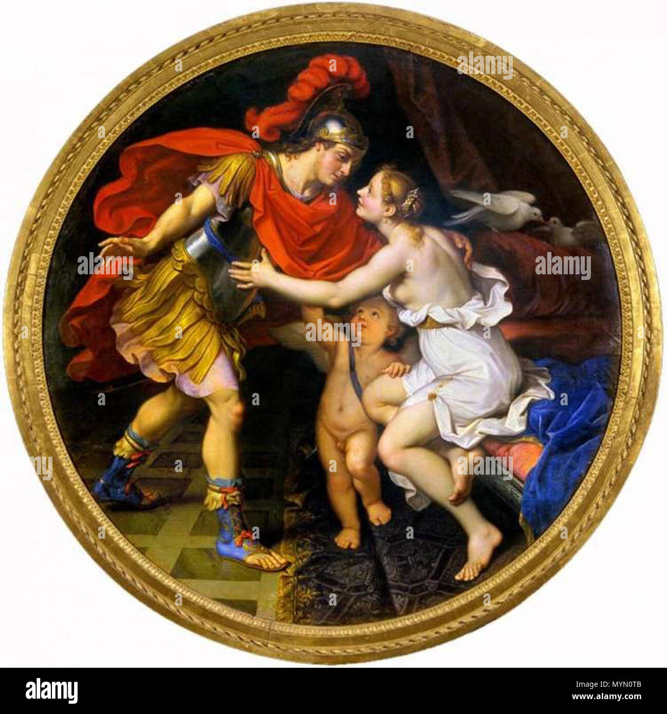 387 Nicolas Mignard-Mars et Vénus (1658) Stockfoto