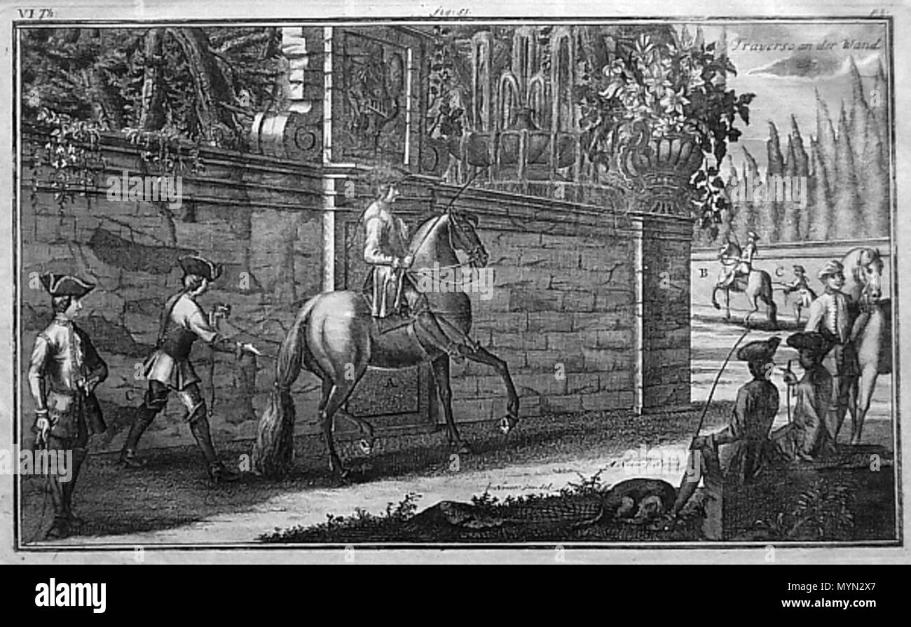 393 Nunzer Traverso an der Wand Stockfoto