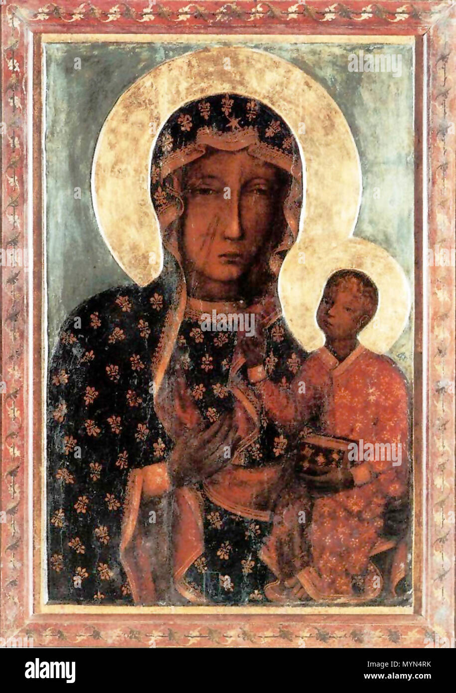 400 Originalen Schwarzen Madonna von Tschenstochau Stockfoto
