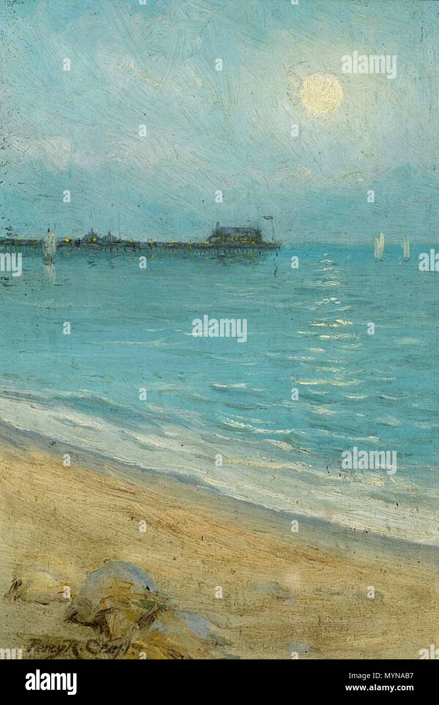 . Versand von einem englischen Pier in der Abenddämmerung. Datum unbekannt. Percy Robert Craft (1856 - 1934) Alternative Namen Крафт, Перси; Percy R. Handwerk Beschreibung britische Maler Geburtsdatum / Tod 1856 1934 Ort der Geburt / Todes Kent London Authority control: Q 2070296 VIAF: 95683487 ULAN: 500000467 RKD: 18945 416 Percy Robert Craft - Versand von einem englischen Pier in der Dämmerung Stockfoto